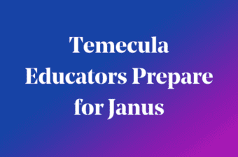 Temecula Educators Prepare for Janus on blue background