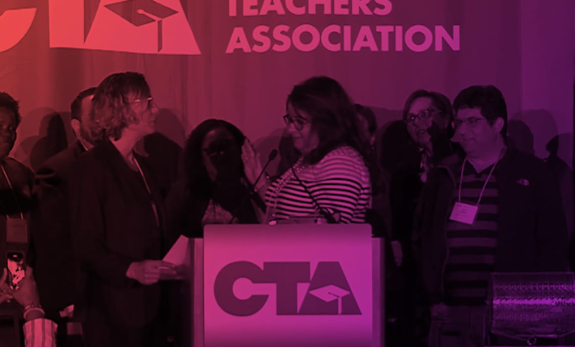 Leslie Littman was sworn in as the next Secretary-Treasurer of CTA at the June 2019 State Council of Education.