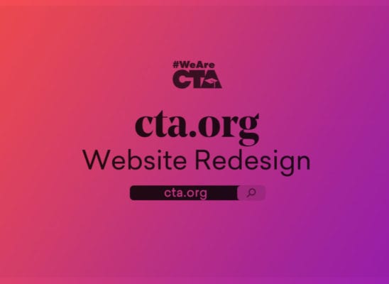 CTA.org website Redesign sneak peek