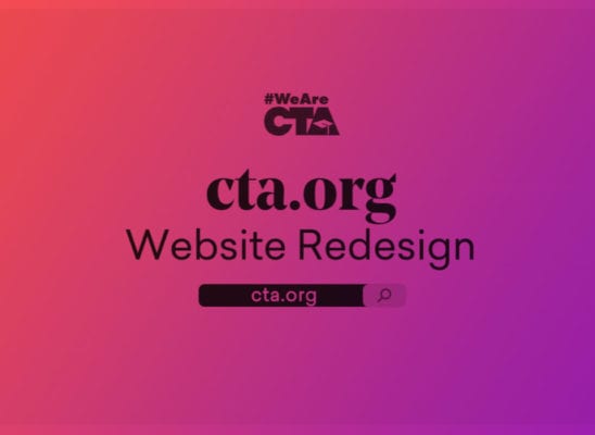 CTA.org website Redesign sneak peek