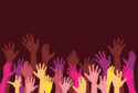 CTA work toward anti-racism stock illustration
