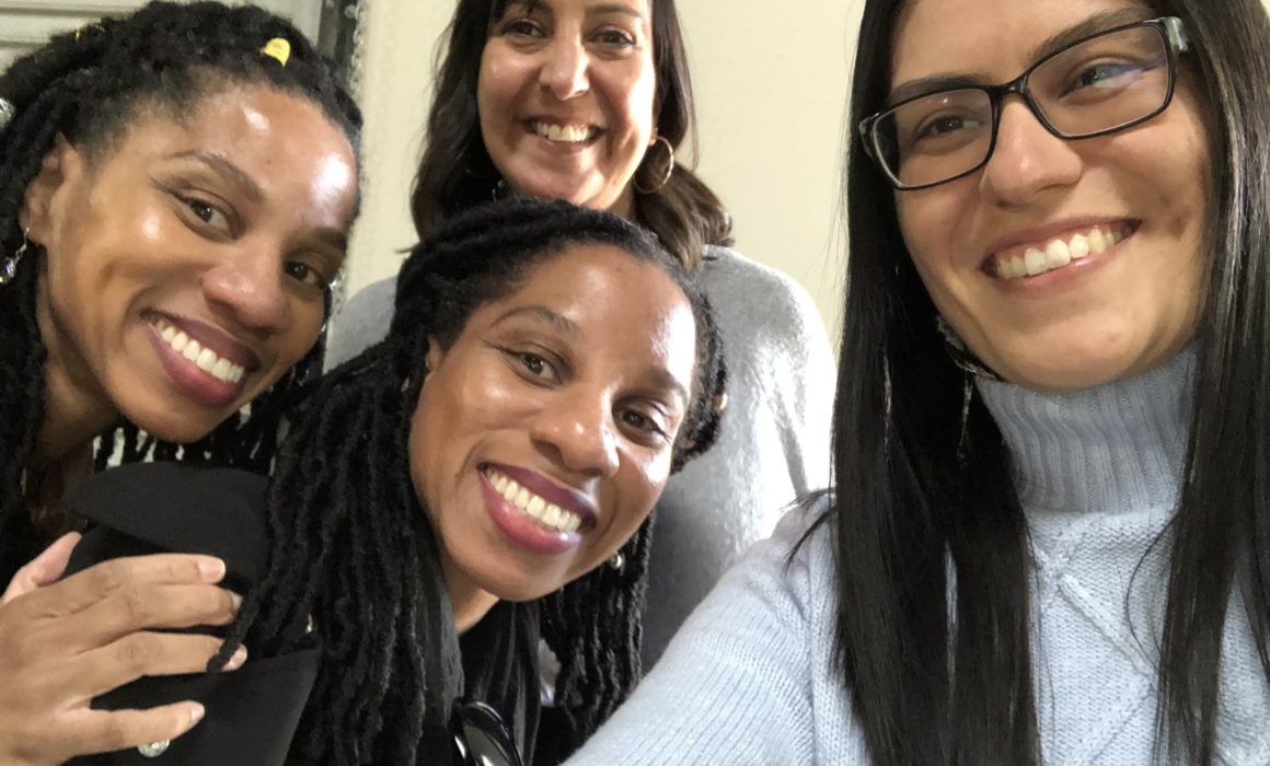 Jennifer Escobar selfie with three colleagues