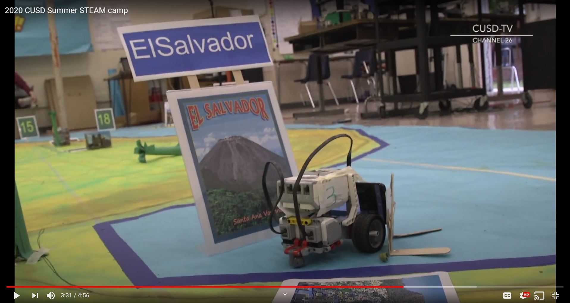 Innovator Jose Gonzalez' students programmed robot cars remotely to 'travel' through Latin America.