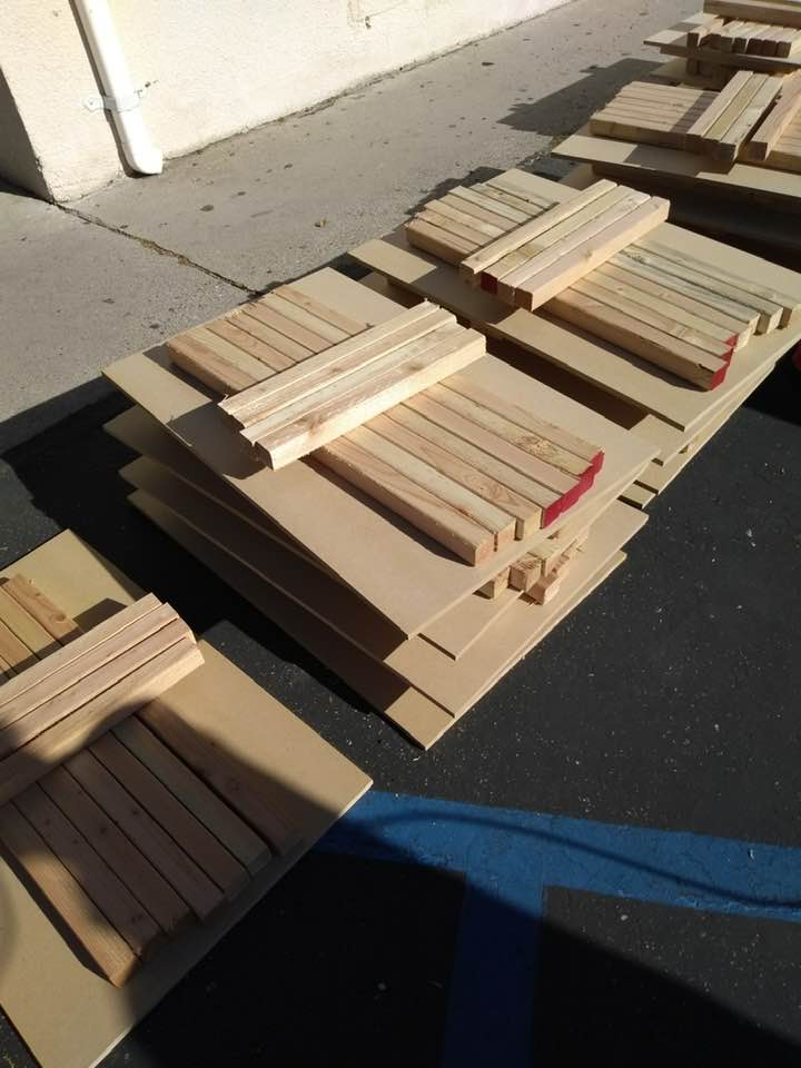 Wood materials for building desks