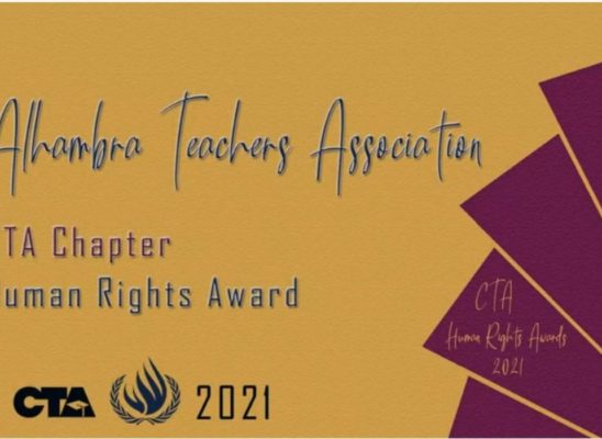 Alhambra Teachers Association | 2021 Recipient CTA Chapter | Human Rights Award