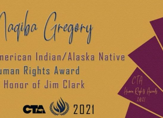 Naqiba Gregory | 2021 Recipient American Indian / Alaska Native | Human Rights Award - in Honor of Jim Clark