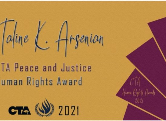 Taline Arsenian | 2021 Recipient CTA Peace & Justice | Human Rights Award