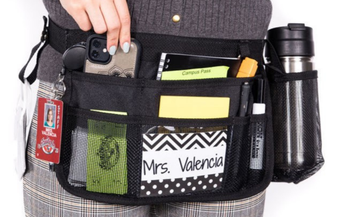 The Schoolbelt keeps everything educators need easily accessible.