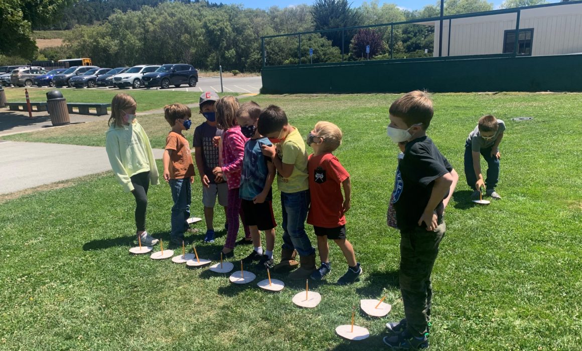 Students outdoors at Carmel Unified.