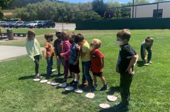 Students outdoors at Carmel Unified.