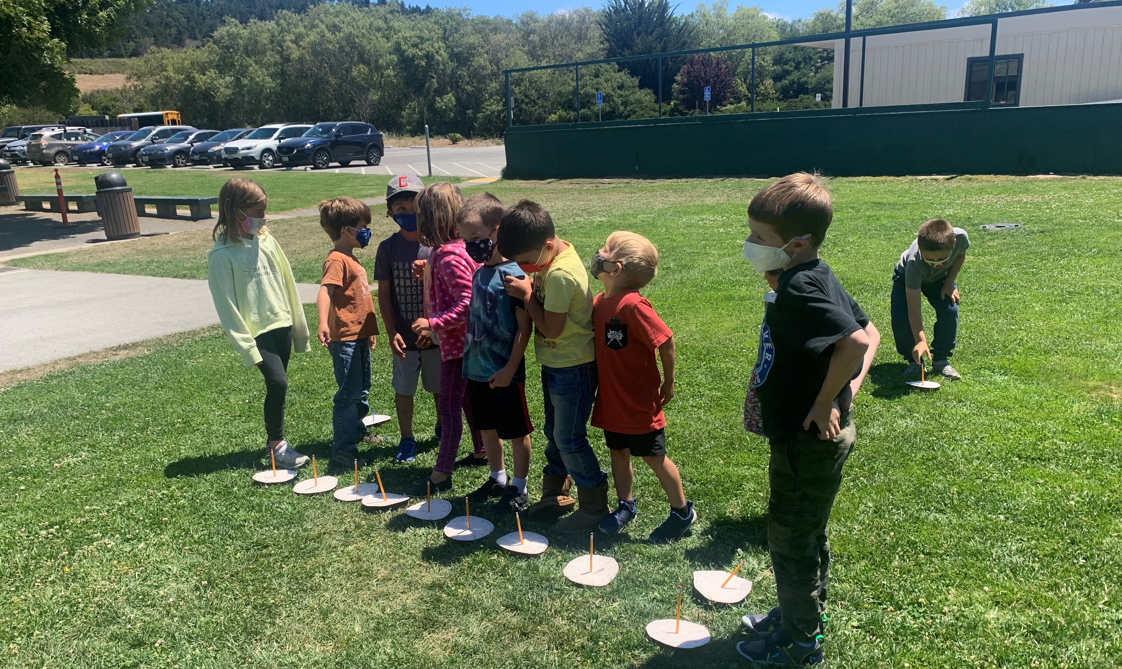 Students outdoors at Carmel Unified.