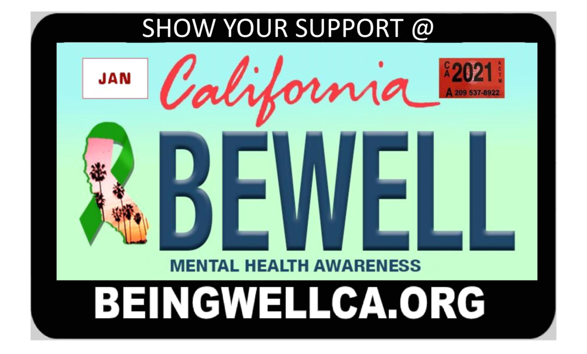 License plate to support mental health