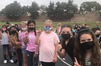 Students wearing masks in Capistrano