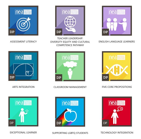 Graphics representing nine micro-certification areas