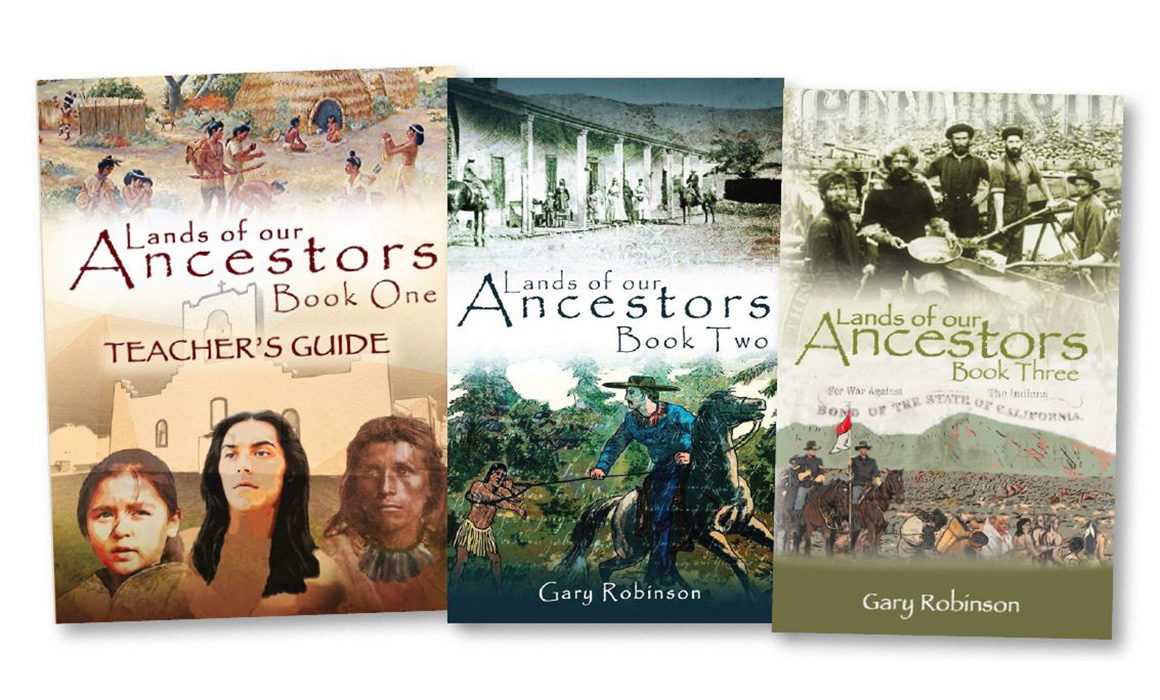 Covers of three books in "Lands of Our Ancestors" series