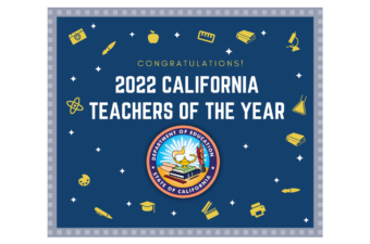 Graphic congratulating the Teachers of the Year