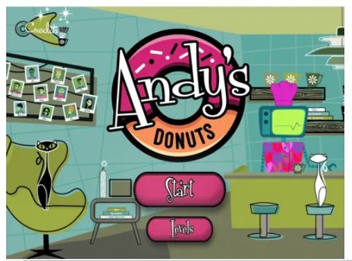 Screen from the mobile game Andy's Donuts