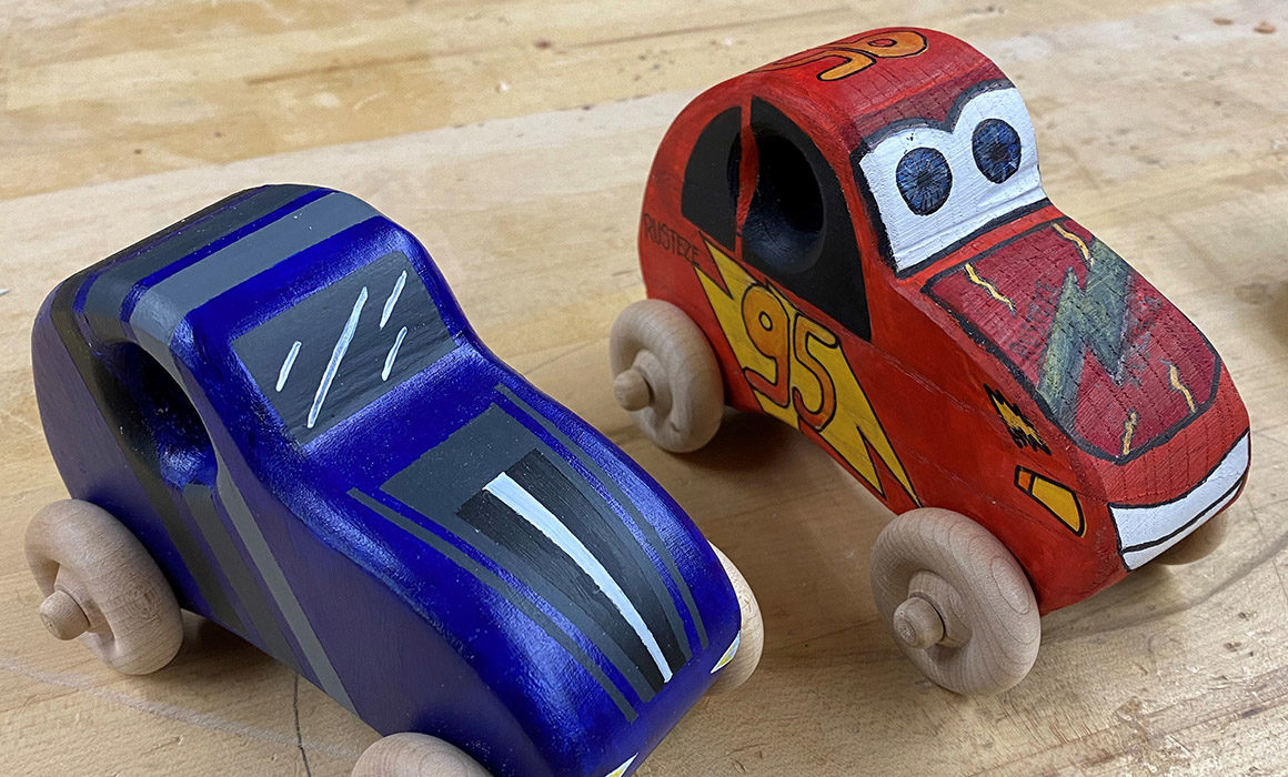 Student-made toy cars