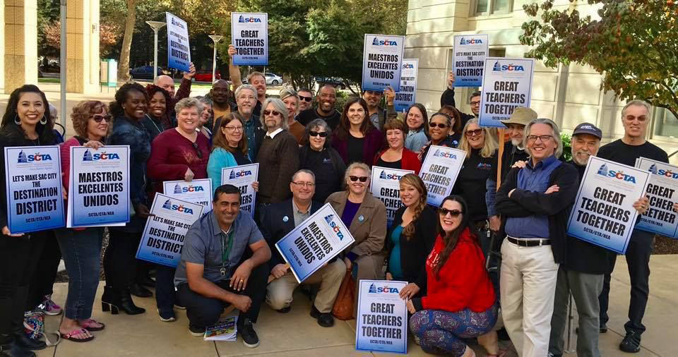 Members of Sacramento City Teachers Association