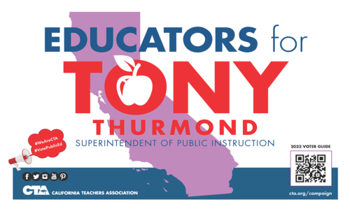 Educators for Tony Thurmond Poster