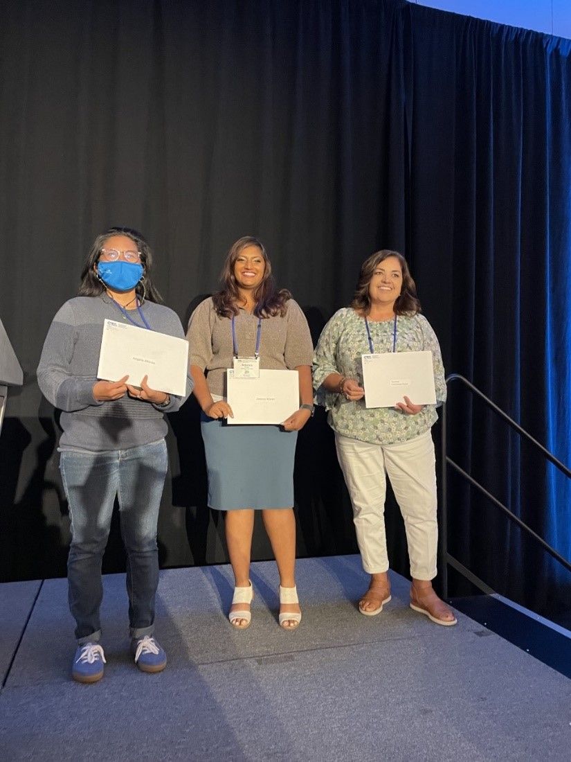 From left to right: Angela Alferos, Jessica Maran, Susana Cervantes-Rojas