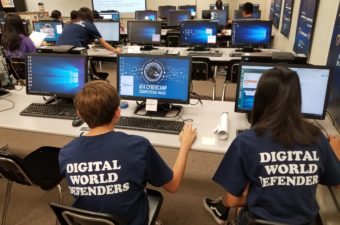 Troy High Cybersecurity Students in Computer Lab