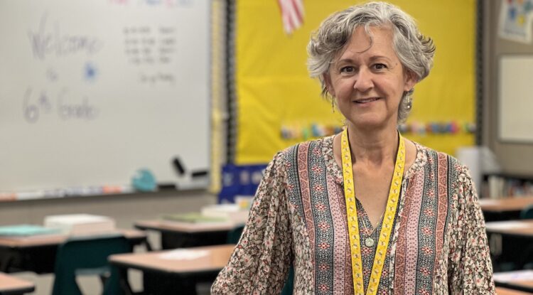 Midcareer teacher Linda Gonzales