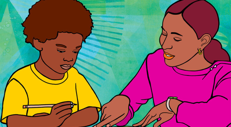 An image of the 2023 CTA Day of the Teacher poster created by Favianna Rodriguez, an Oakland-based artist and social justice activist. The 2023 poster theme is California Educators: Planting seeds, inspiring students and future educators.