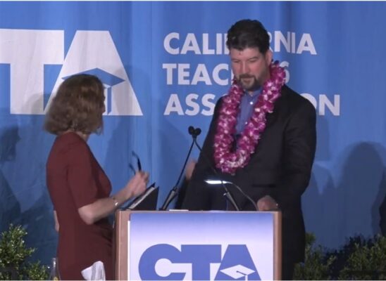 David Goldberg was installed as CTA President at the CTA May 2023 State Council of Education.