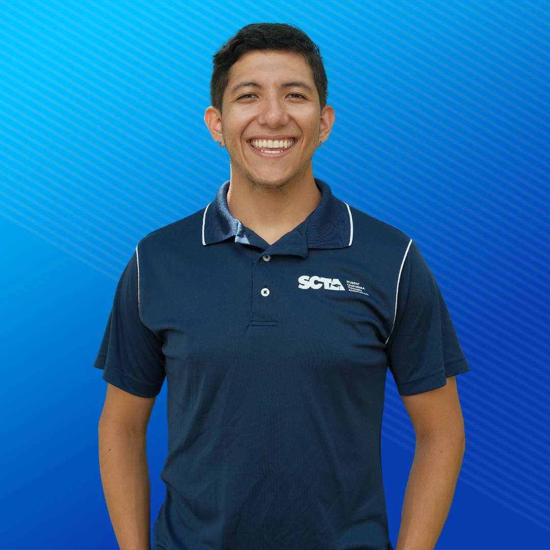 Student CTA member Jonathan Oyaga