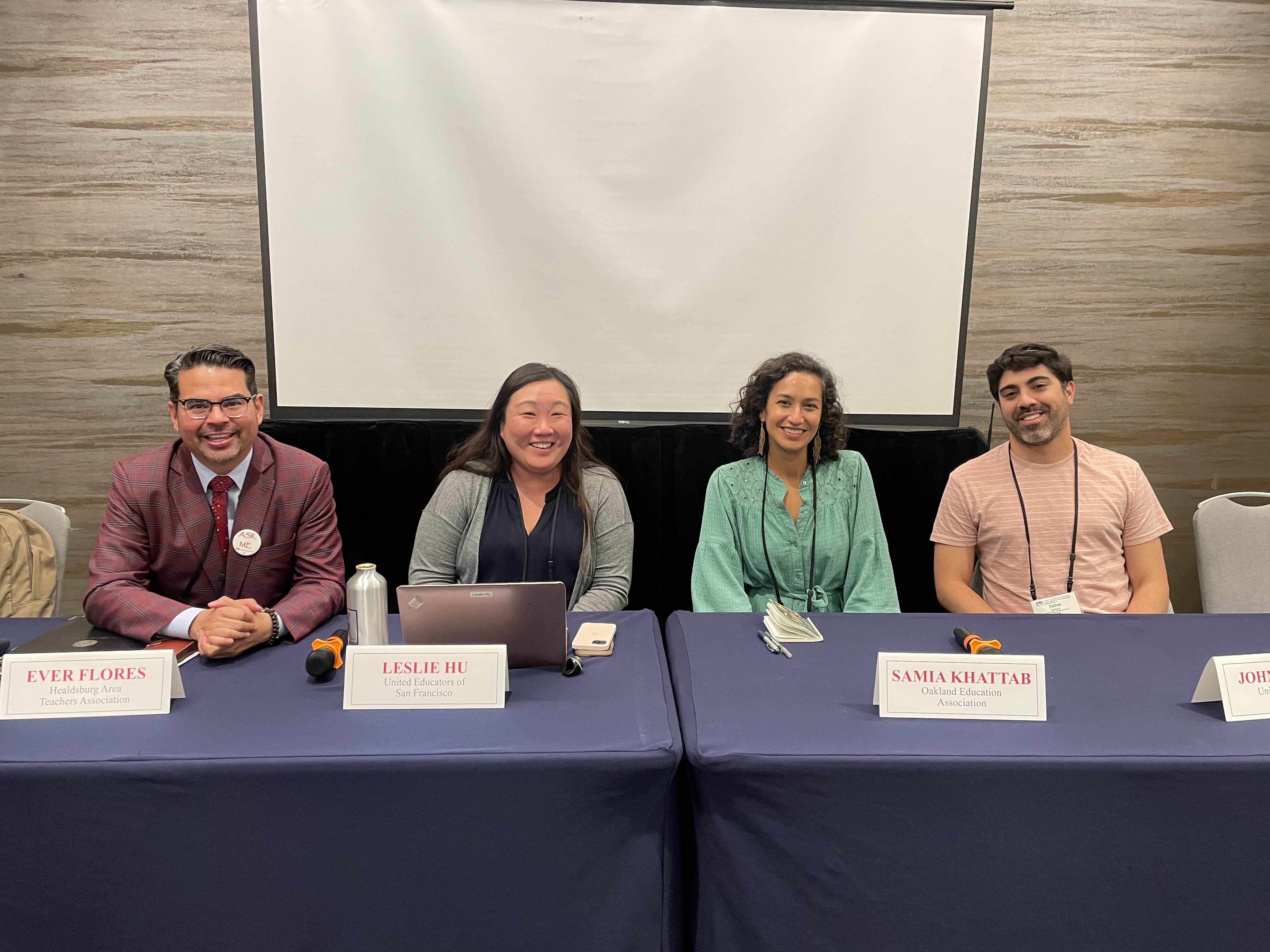 Panel: Specialists - From left to right: Flores, Hu, Khattab and Zabala