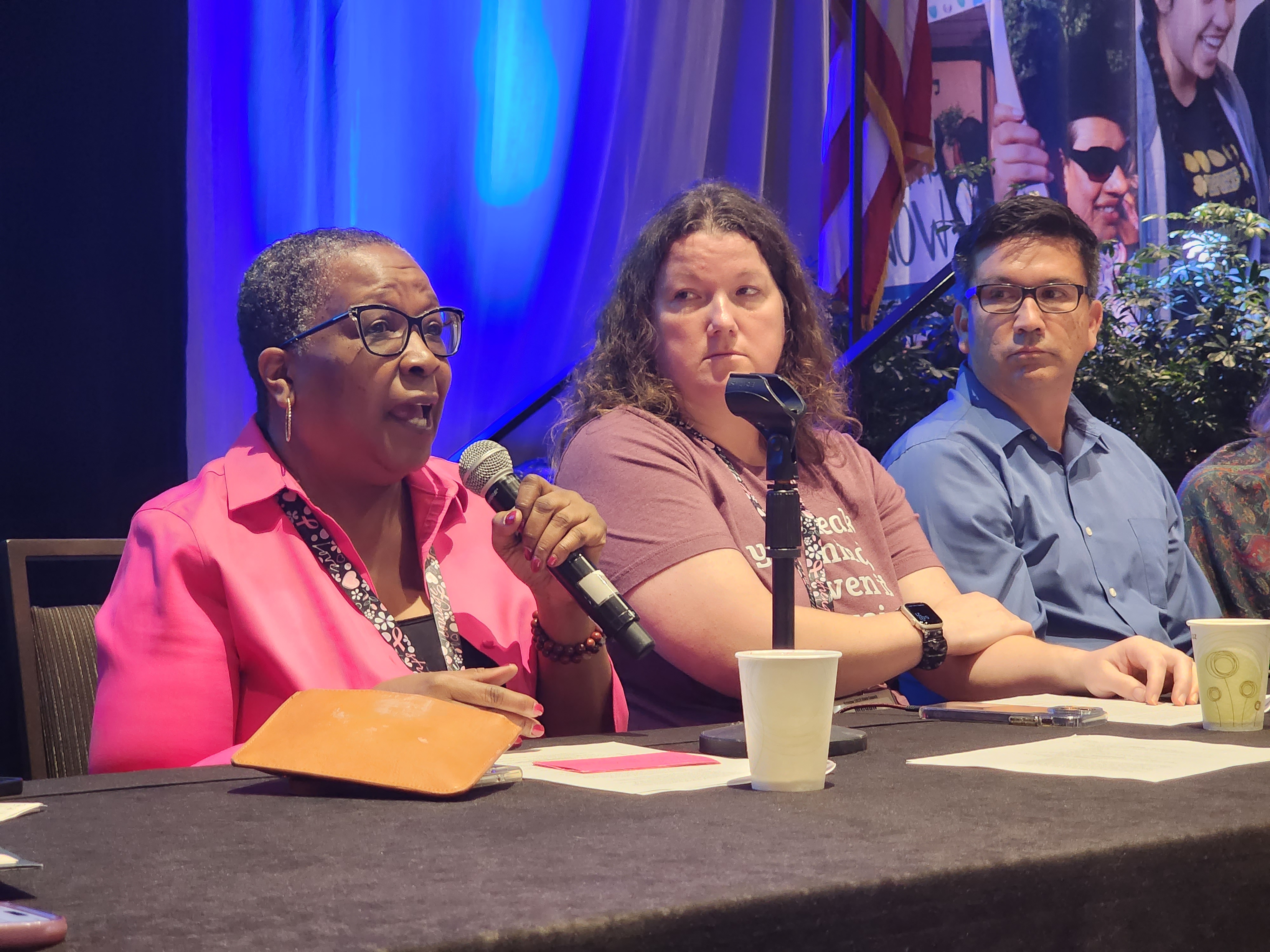 From left: Brenda Walker, Megan Harwell, Edgar Díaz 