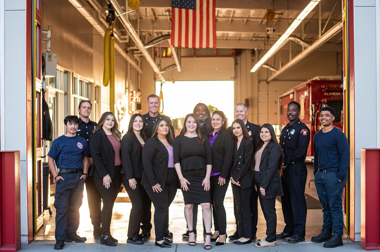 Davida Scott Raising Leaders firemen interns