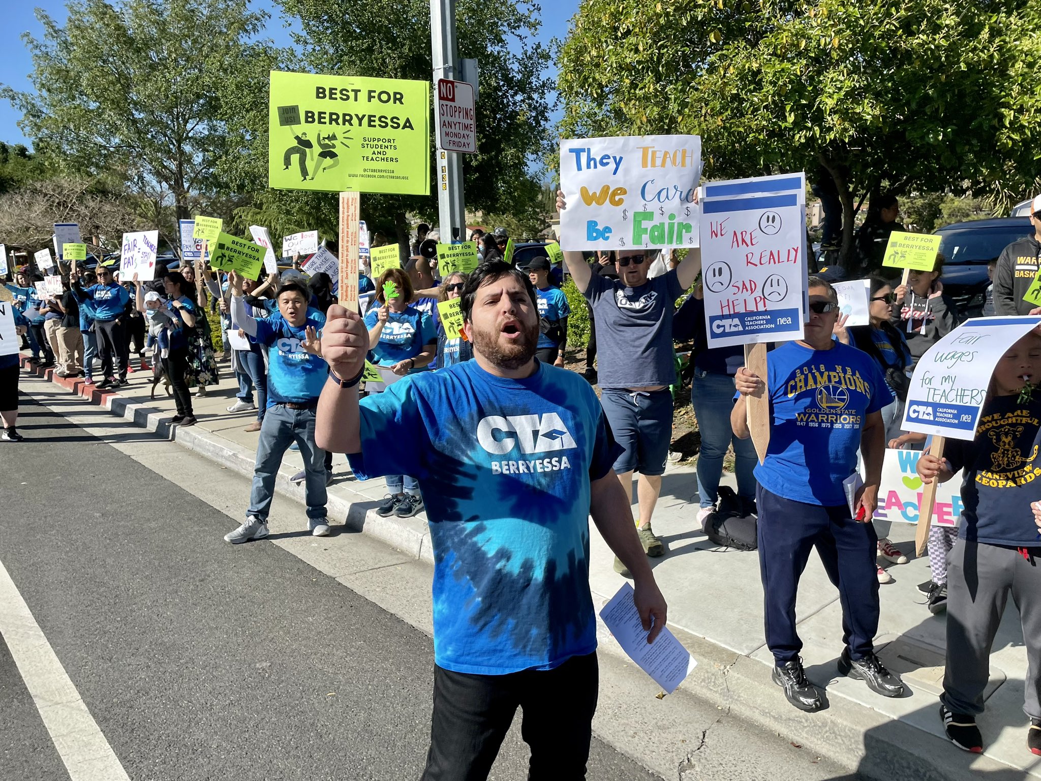 The Power of our Union Berryessa CTA member shown organizing