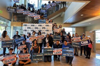 On Nov. 3, Natomas Teachers Assn. members knocked on over 1,000 doors in support of NTA-endorsed candidates.