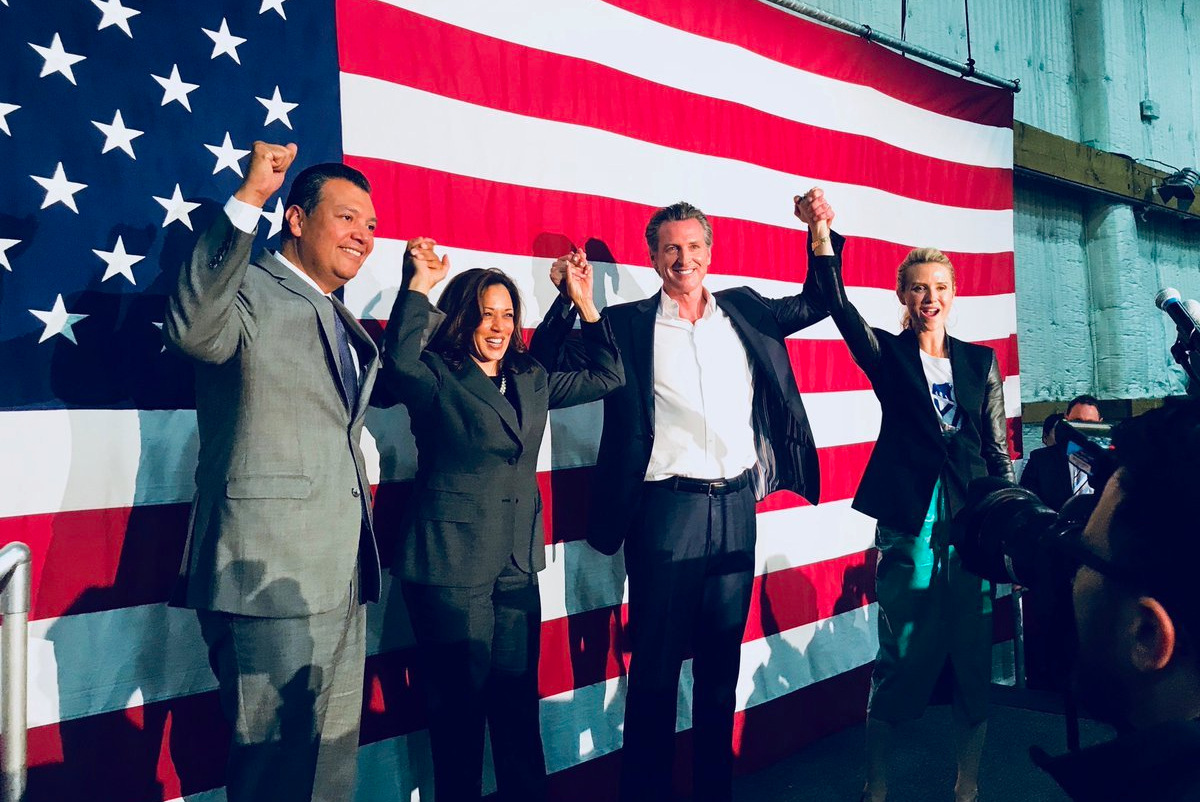 Kamala Harris, Gavin Newsom